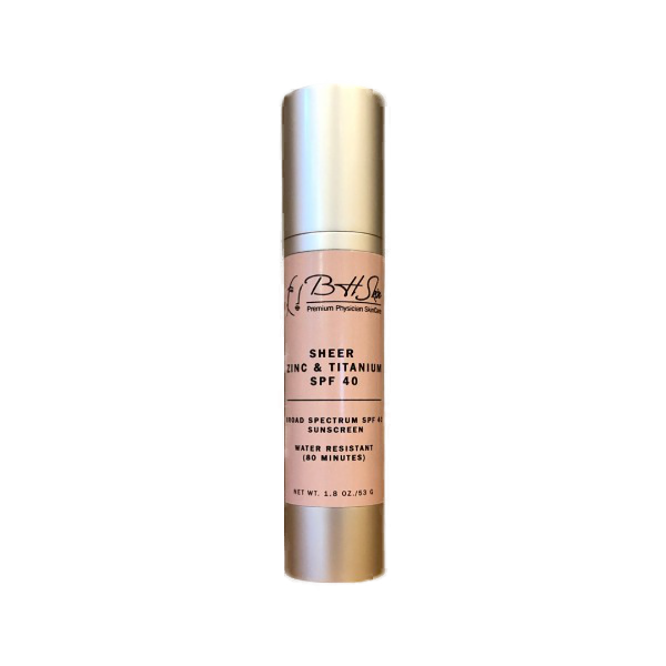 BHSkin Sheer Zinc and Titanium SPF 40 (Water Resistant) - DermZone.com