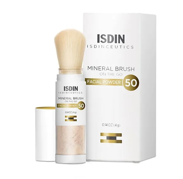 ISDIN Mineral Powder Brush | On-The-Go Facial Powder with SPF 50 ISDIN Skincare 